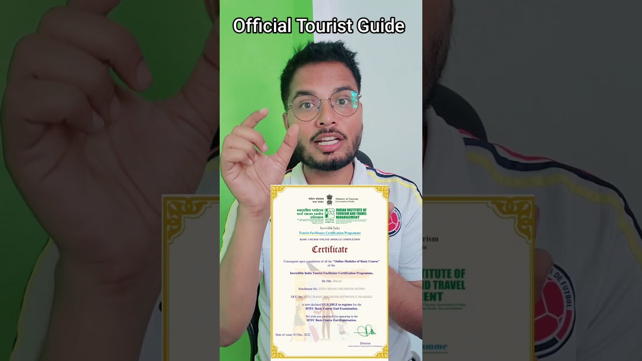 How to become official tourist guide in India. #touristguide #guiaturistico #officialguide #tourism